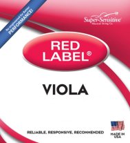 Super-Sensitive Red Label Viola Set Junior 13"