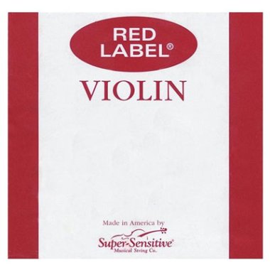 Super-Sensitive Red Label Violin E Single String 4/4 Medium Ball End