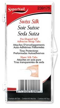 SuperNail Swiss Silk Wrap Self-Adhesive, 40 Tabs (36 inches)