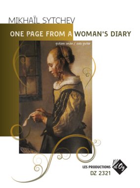 Sytchev | One Page from a Woman's Diary for solo guitar