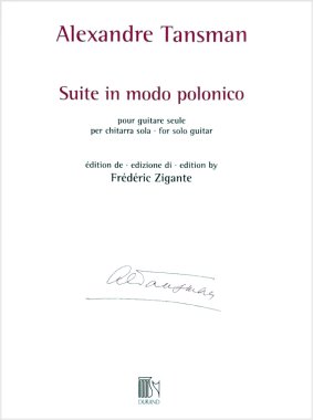 Tansman | Suite In Modo Polonico for solo guitar