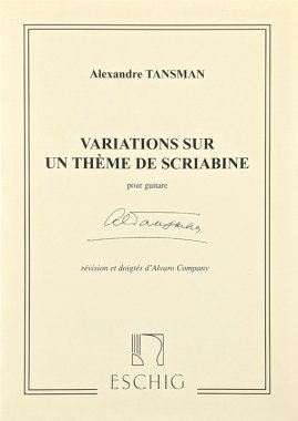 Tansman | Variations on a Theme of Scriabin for solo guitar