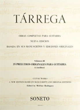 Tarrega | Complete Guitar Works, Vol. 3 for solo guitar