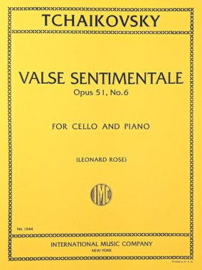 Tchaikovsky | Valse Sentimentale Op. 51, No. 6 cello and piano