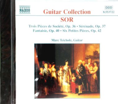 Teicholz | Sor - 3 Pieces de Societe, Op. 36 / 6, Op. 42 CD