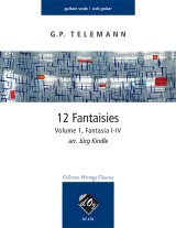 Telemann | 12 Fantasie, Vol. 1, Fantasia I-Iv for solo guitar