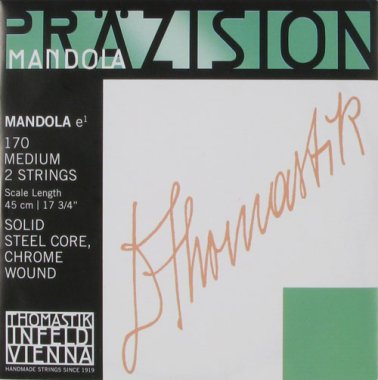 Thomastik-Infeld 170 Mandola Medium Chrome Wound Loop-End E, 2 strings