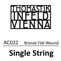 Thomastik-Infeld AC022 Acoustic Bronze Flat Wound 4th (d) .022 Single