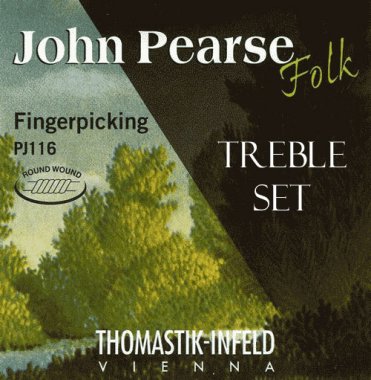 Thomastik-Infeld John Pearse PJ Folk Nylon Flat Wound, Treble Set