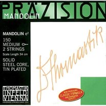 Thomastik-Infeld Mandolin 150M Steel, Tin Plated, 2 E Single Strings