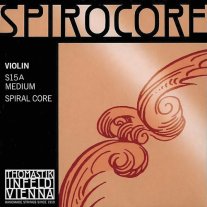 Thomastik-Infeld Set S15A Spirocore Violin 4/4 Med Spiral Core Ball End