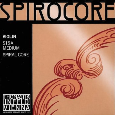 Thomastik-Infeld Set S15A Spirocore Violin 4/4 Med Spiral Core Ball End