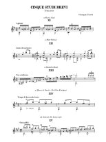 Torrisi | Cinque studi brevi, terza serie for solo guitar