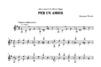 Torrisi | Per un amico for solo guitar