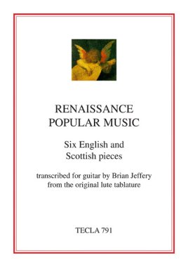 Traditional | Renaissance Popular Music for solo guitar- Paperbound
