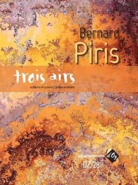 Trois airs by Bernard Piris for guitar orchestra