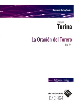 Turina arr. by Burley | La Oracion del Torero for 4 guitars - Score