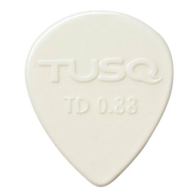 TUSQ Tear Drop Pick 0.88mm White (Bright), One Pick