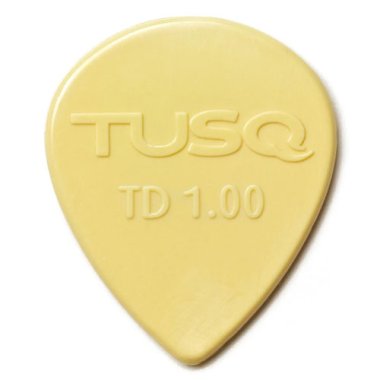 TUSQ Tear Drop Pick 1.0mm Vintage (Warm), One Pick