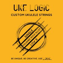 Uke Logic GA30, Round-Wound Gold Alloy Low G, Single