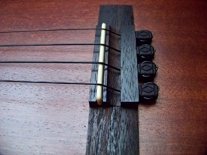Ukulele Diamond Bridge Beads, Black