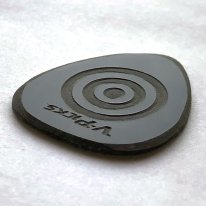 V-Picks Bullseye Smoky Ghost Rim Guitar Pick, One Pick