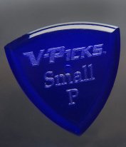 V-Picks Small Pointed Sapphire Blue 2.75mm, One Guitar Pick