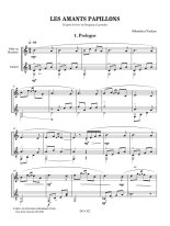 Vachez | Les amants papillons for guitar and flute