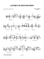 Velasquez arr. by Lima | Cantique de Soeur Beatrice / Canzone Strana for solo guitar