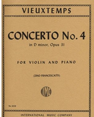 Vieuztemps | Concerto No. 4 in D minor Op 31 violin and pno