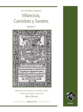 Villancicos, Canciones Y Sonetos, Vol. 3 for guitar & vocals