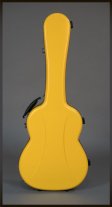 Visesnut Premiere 1 Adjustable Hard Shell Classical Guitar Case, Lemon Yellow