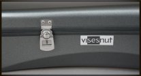 Visesnut Premiere 1 Adjustable Hard Shell Classical Guitar Case, Pearl Black