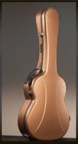 Visesnut Premiere 1 Adjustable Hard Shell Classical Guitar Case, Copper Bronze