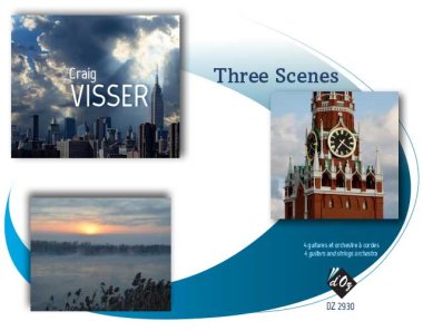 Visser | Three Scenes for 4 guitars & string orchestra