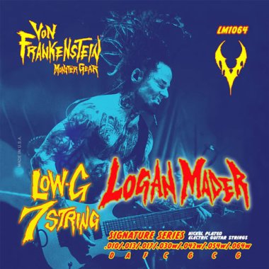 Von Frankenstein Logan Mader Low-G 7 String Signature Set Nickel Plated 10-64