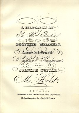 von Holst | Scottish Melodies for voice and guitar - Paperbound