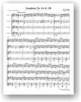 W. A. Mozart Symphony No. 16 - K. 128 guitar quartet