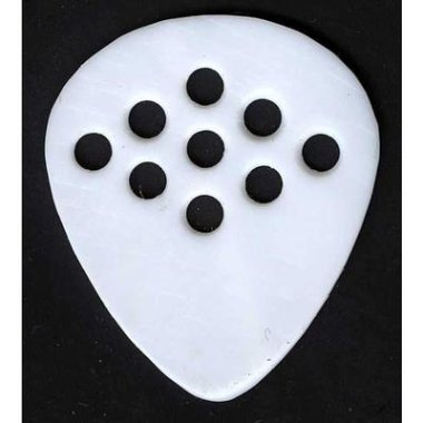 Wegen Picks BG100 9 Hole Bluegrass Pick RightHand White 1.00mm, One Pick