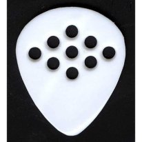 Wegen Picks BG120 9 Hole Bluegrass Pick RightHand White 1.20mm, One Pick
