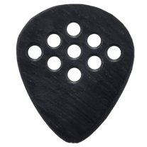 Wegen Picks BG140B 9 Hole Bluegrass Pick RightHand Black 1.40mm, One Pick