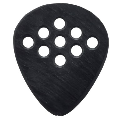 Wegen Picks BG140B 9 Hole Bluegrass Pick RightHand Black 1.40mm, One Pick