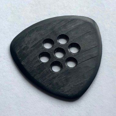 Wegen Picks BN100B Rounded Triangle Rt Handed Black 1.00mm, One Pick