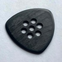 Wegen Picks BN140B Rounded Triangle Rt Handed Black 1.40mm, One Pick