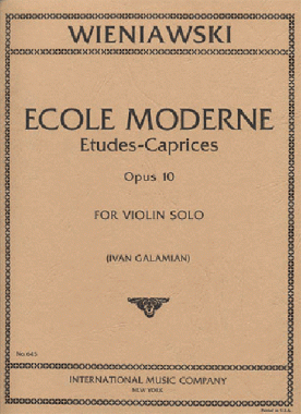 Wieniawski | Ecole Moderne Etudes-Caprices Op. 10 for violin solo