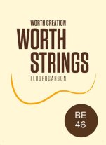Worth Ukulele Strings Brown Fluoro-Carbon Extra BE 46 inch, Full Set