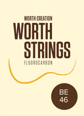 Worth Ukulele Strings Brown Fluoro-Carbon Extra BE 46 inch, Full Set