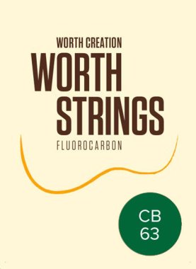 Worth Ukulele Strings Clear Fluoro-Carbon Baritone Uke 63 inch *CB