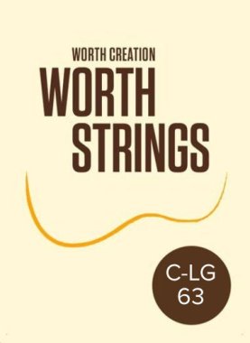 Worth Ukulele Strings Clear Fluoro-Carbon C-LG 63 inch, Low-G single