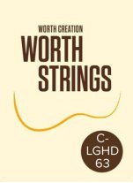 Worth Ukulele Strings Clear Fluoro-Carbon C-LGHD 63 in., Low-G single